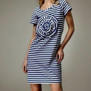 Kate Spade Striped Rosette Dress